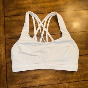 Lululemon Athletica White Strappy Sports Bra (Unpadded) Size 8